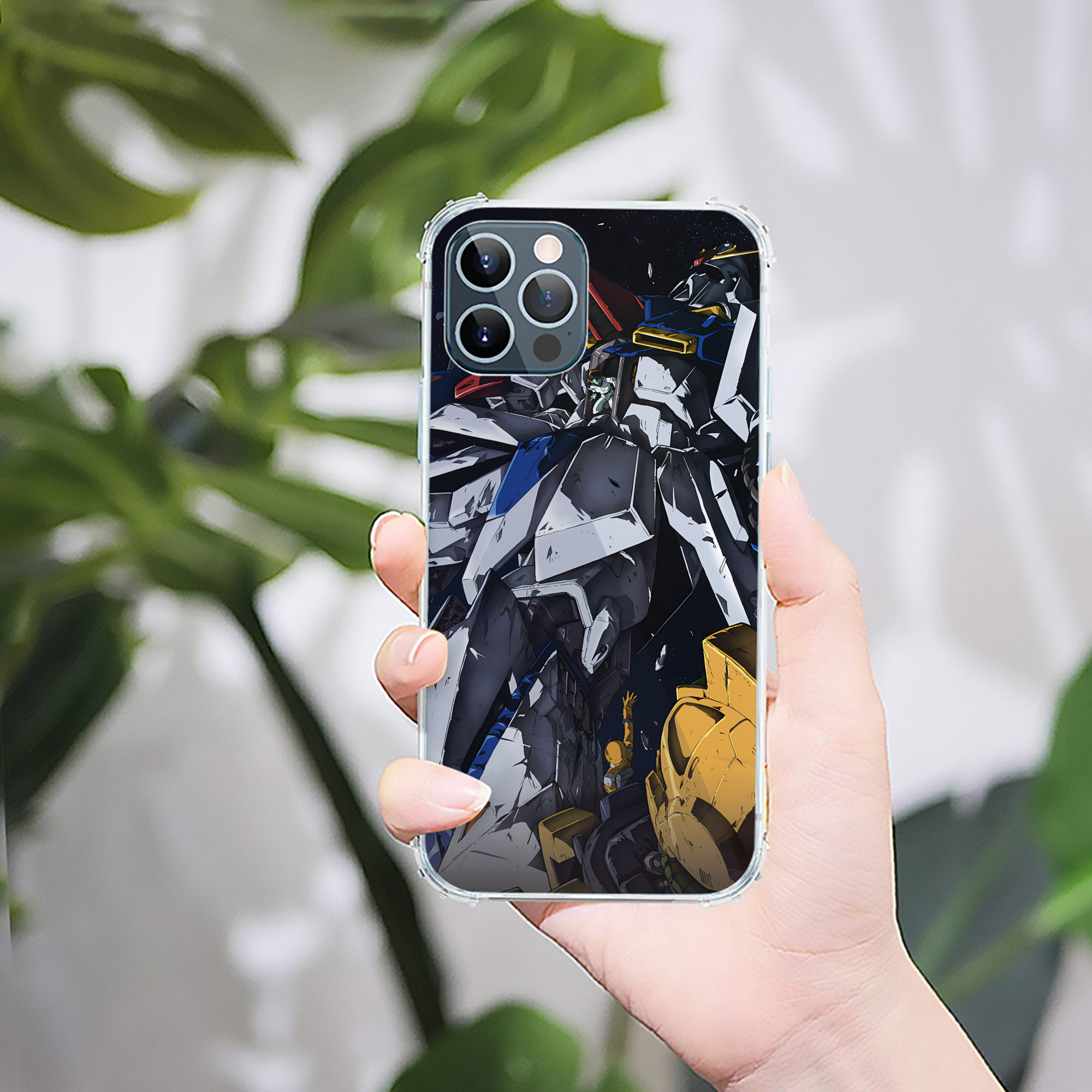 （画像用） 機動戦士ガンダム Mobile Suit Gundam 【iPhone 12シリーズ対応】透明スマホケース（クリアソフトケース）